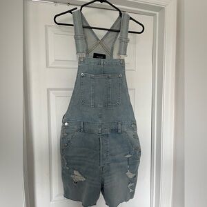 Abercrombie & Fitch Men’s Short Denim Overalls